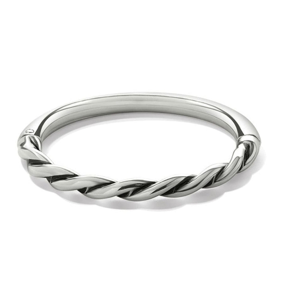❤️ Brighton Interlok Twist Hinged Bangle Bracelet - Picture 1 of 6